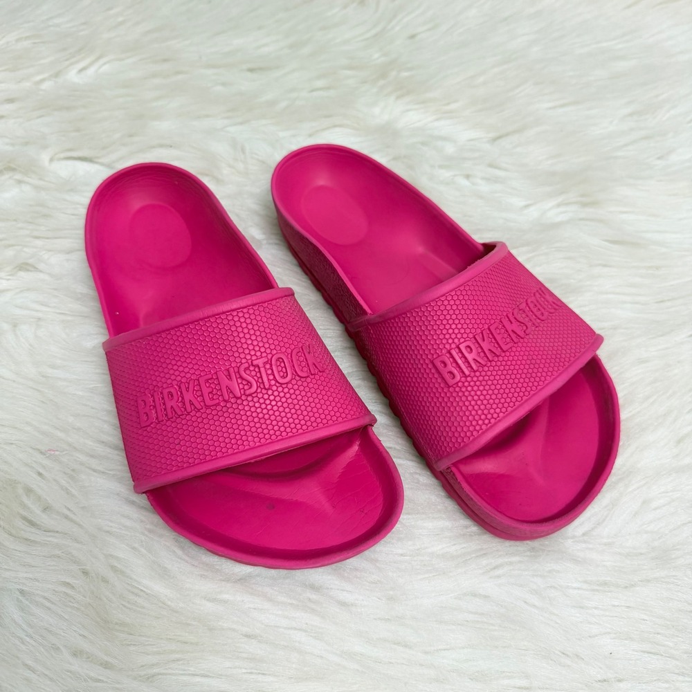 Birkenstock Barbados EVA Neon Pink Slide Sandals Women 37 EU 6/6.5 US